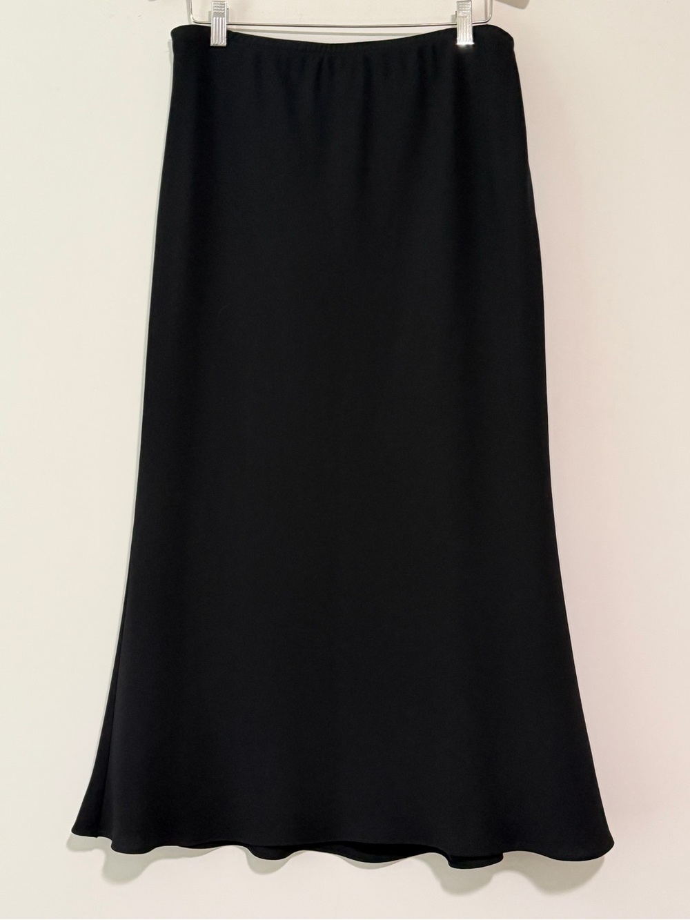 Classic Black Fully Lined Midi Skirt